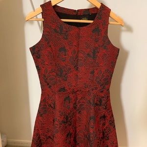 Red and black vero moda dress